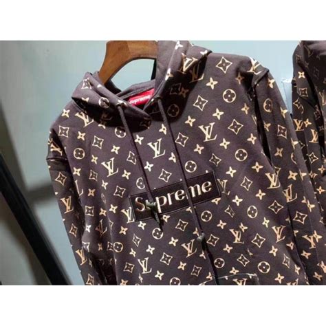 louis vuitton supreme shirt price|Louis Vuitton supreme red hoodie.